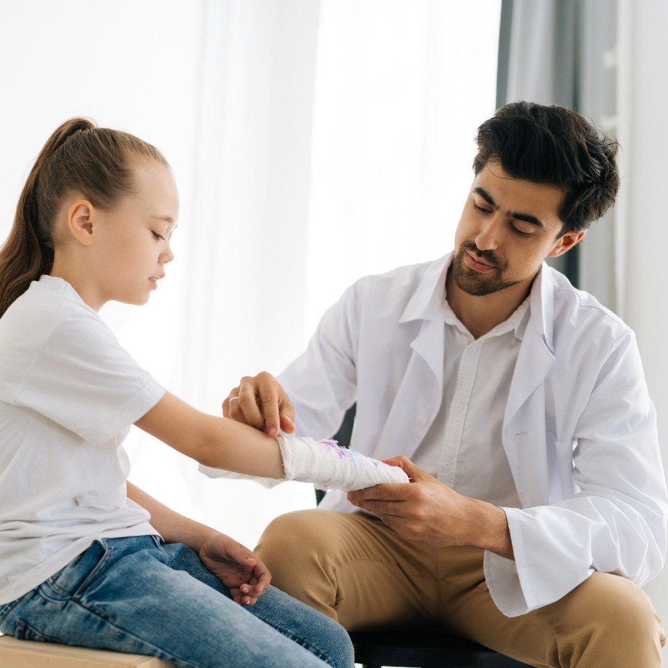 Pediatric care after a child dog bite injury